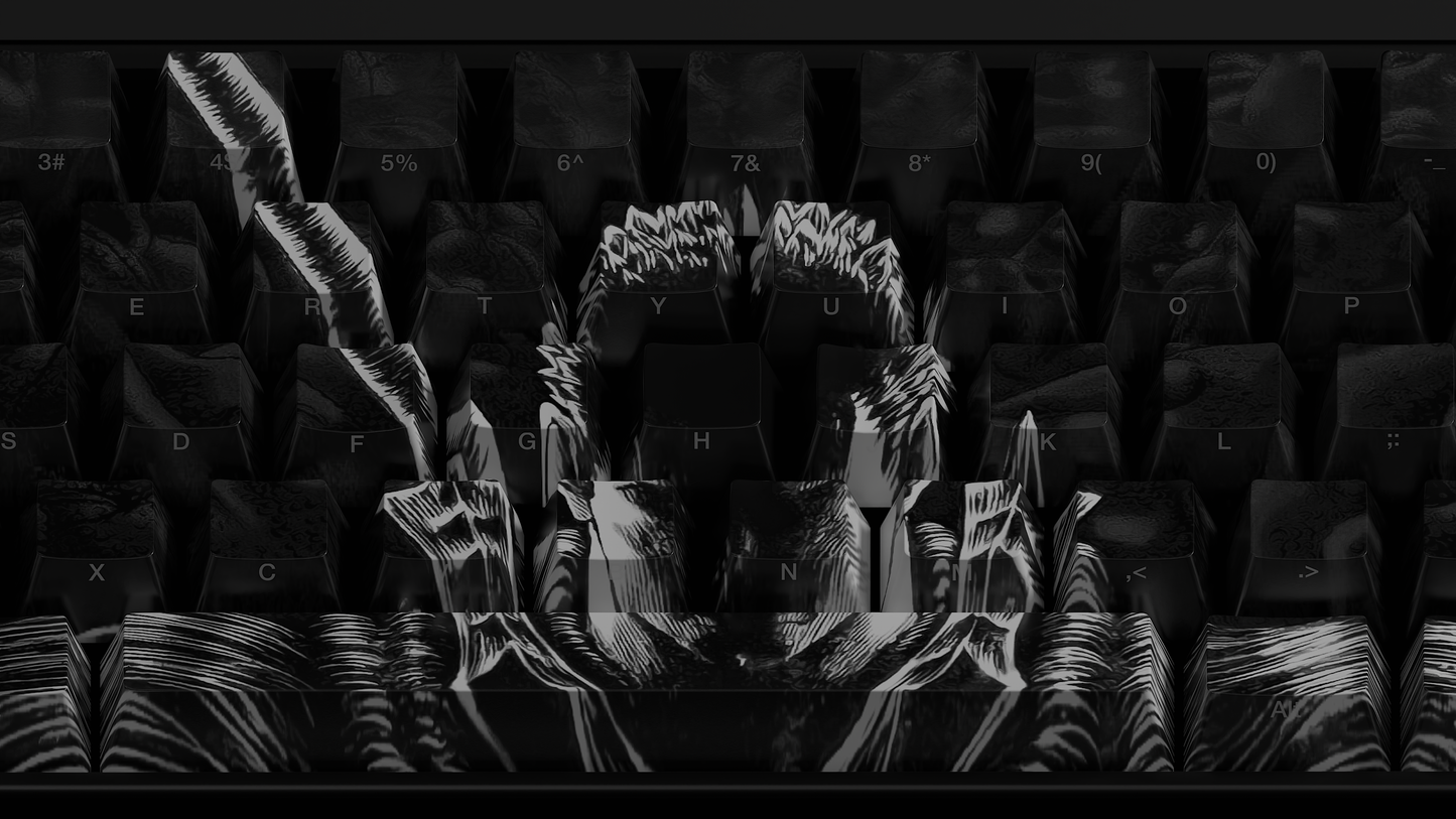 Berserk Keycaps - Black and White