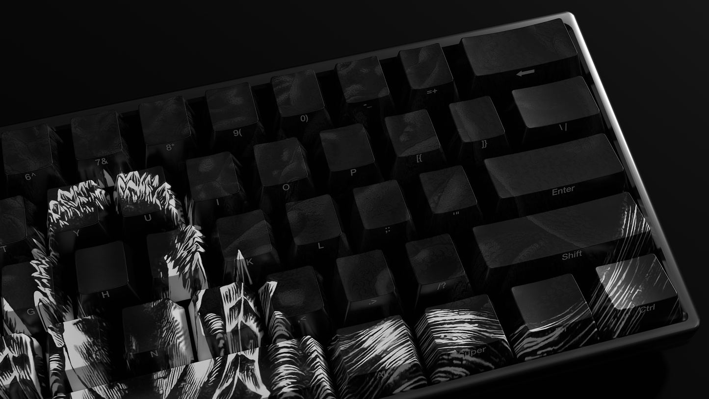 Berserk Keycaps - Black and White