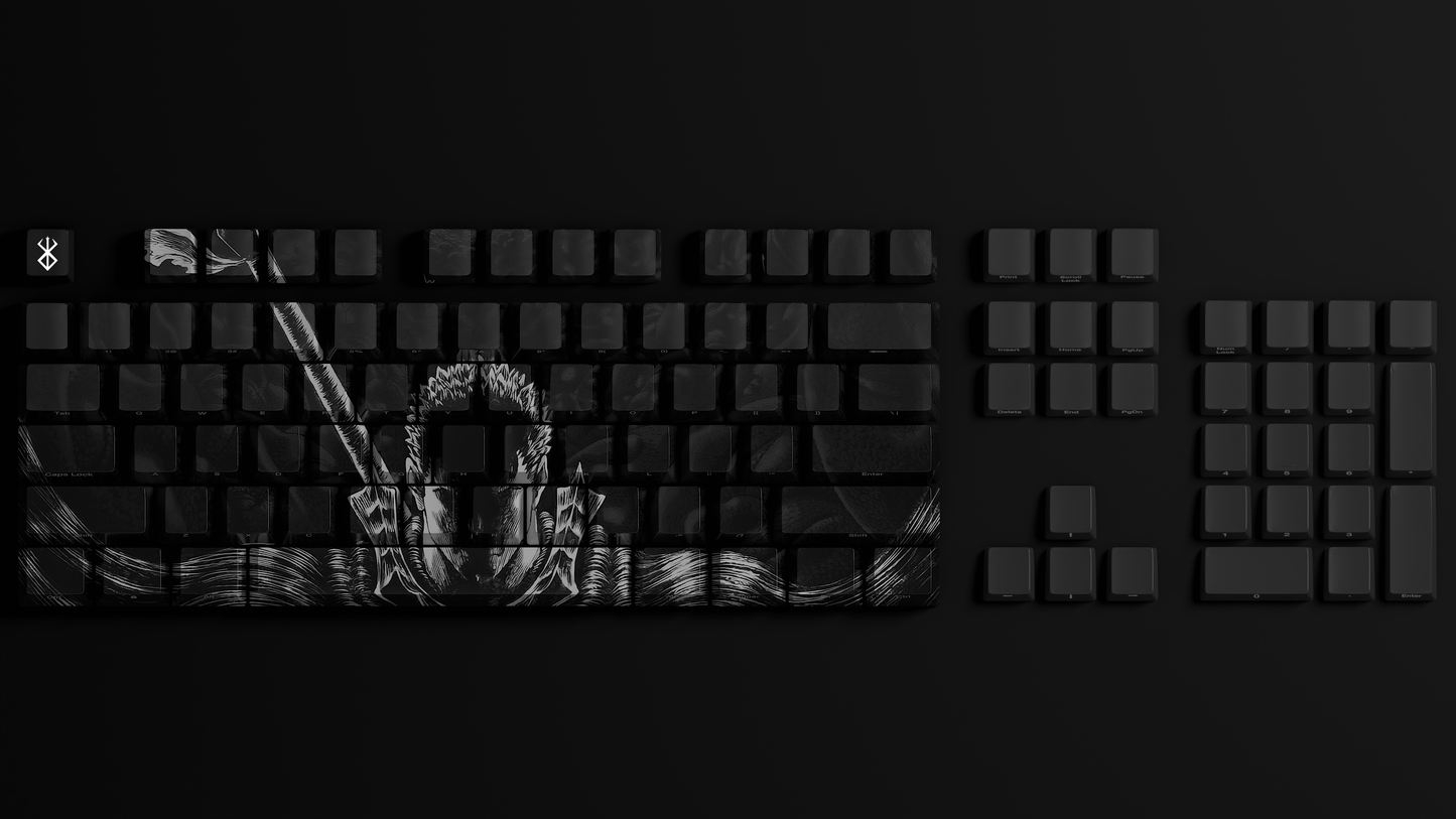 Berserk Keycaps - Black and White